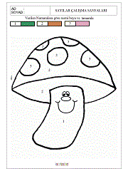 okul öncesi çocuklar için verilen sayı kadar resim boya